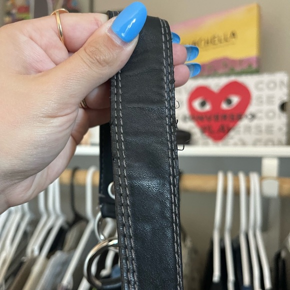 Y2K Coach Black Leather Zoe Shoulder Bag - Picture 7 of 15